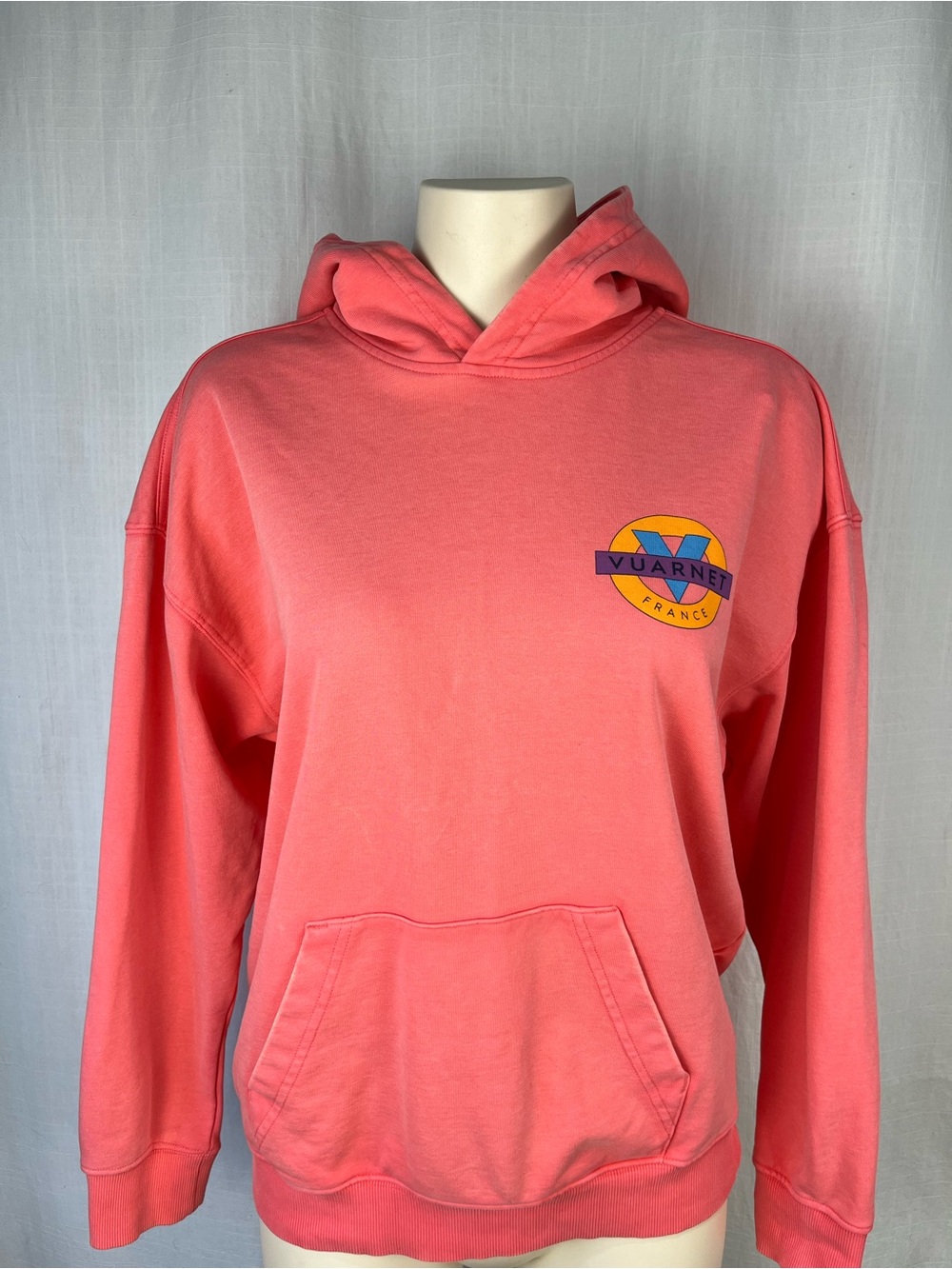 Vuarnet Coral-Pink Crewneck with Branded Neck Label